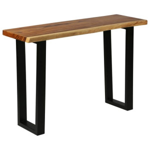Stolik konsola z litego drewna suar, 110 x 35 x 75 cm