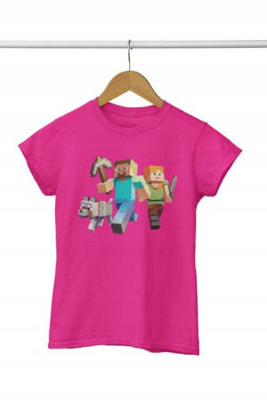 Koszulka Dziecięca MINECRAFT GRY WZORY - L 146