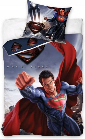 Pościel Bawełniana 160x200 Super Man