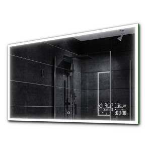 Lustro łazienkowe LED +pogoda +dotyk 120x60 BOSTON