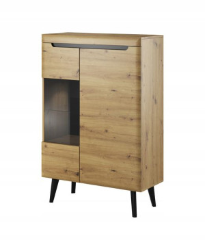 Witryna Nordi Nwt90 Dąb Artisan -piaski
