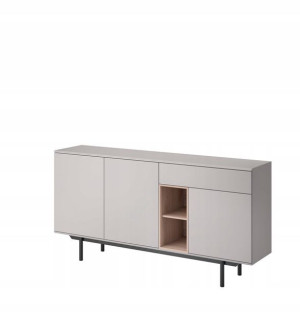 Komoda Inox Ik175 Szary/ Jackson Hickory -piaski