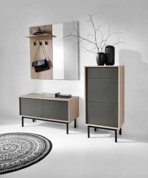 Garderoba Basic 140cm Bgd104 -piaski