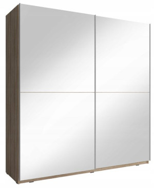 Szafa Mika Iii 150 Cm Dąb Sonoma Lustro -piaski