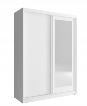 Szafa Alaska Biała 150 Cm Lustro-piaski