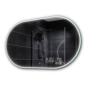 Lustro łazienkowe LED pogoda dotyk 110x60 HAMBURG