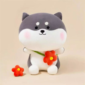 Maskotka pluszak pies Shiba Manto szary 35 cm