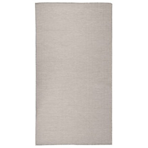 Dywan zewnętrzny o płaskim splocie, 80x150 cm, taupe