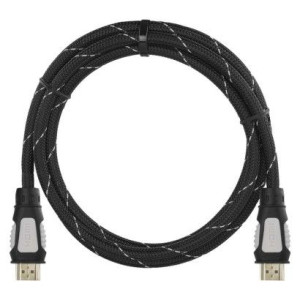 Przewód HDMI 2.0 wtyk A - wtyk A, nylon, 1,5m