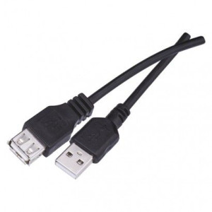 Przewód USB 2.0 wtyk A - gniazdo A, 2m