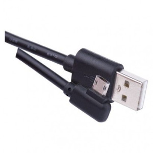 Przewód USB 2.0 wtyk A -wtyk micro B, Quick Charge,1m czarny