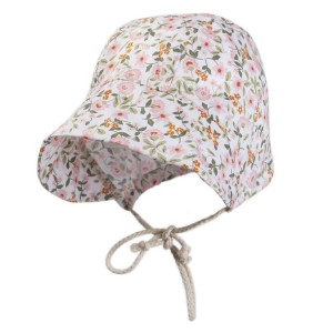 Pom Pom bonetka z daszkiem BOHO FLOPI Mauve roz L