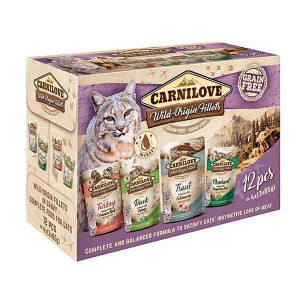 Brit Carnilove Cat Pouch Multipack Saszetki Dla Kota 12x85 g