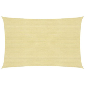 Żagiel przeciwsłoneczny, 160 g/m², beżowy, 2,5x3 m, HDPE