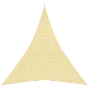 Żagiel przeciwsłoneczny, 160 g/m², beżowy, 3x4x4 m, HDPE