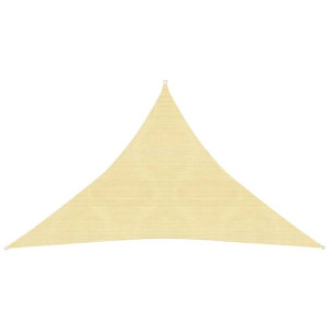 Żagiel przeciwsłoneczny, 160 g/m², beżowy, 4x4x5,8 m, HDPE