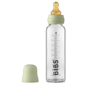 BIBS - Antykolkowa Butelka Szklana dla Niemowląt 225 ml SAGE