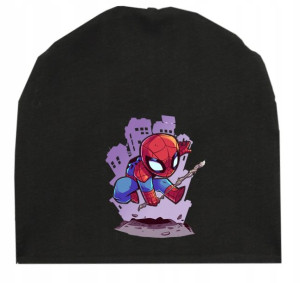Czapka Dziecięca Z Nadrukiem - Spiderman Wzory