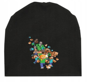 Czapka Dziecięca Z Nadrukiem - Mine Craft Gry
