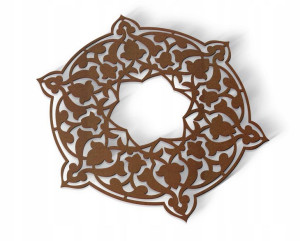 Dekoracja na ścianę PANEL AŻUROWY OBRAZ 3D - P59