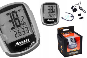 Licznik Rowerowy Atech F16 16 Funkcji Przewodowy