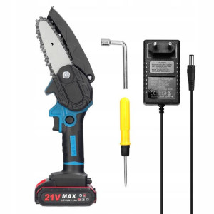 Mini AKUMULATOROWA piła 1200W łańcuchowa 10cm pilarka