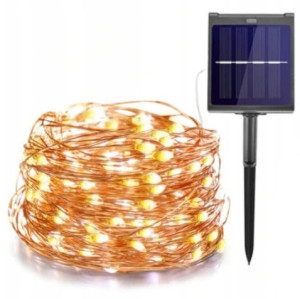 Girlanda Lampki Ogrodowe Solarne 200 Led + Pilot