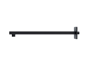 Ramię prysznicowe do deszczownicy natryskowej Corsan CMR38BL 38 cm czarne