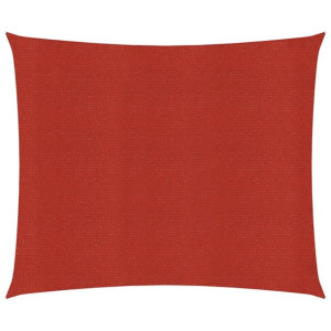 Żagiel przeciwsłoneczny, 160 g/m², czerwony, 7x7 m
