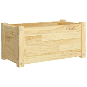 Donica ogrodowa, 60x31x31 cm, lite drewno sosnowe