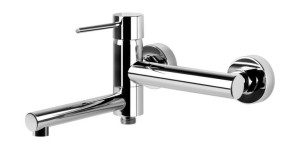 Bateria wannowo prysznicowa Corsan CMB7541CH Lugo chromowana z wylewką