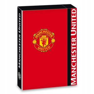 Manchester United sztywna gruba teczka BOX A5