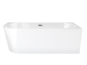 Wanna narożna Corsan Intero prawa 170 cm z wykończeniem chrom