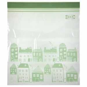 IKEA ISTAD torebki do żywności zamykane 2.5l ziel