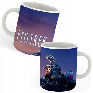 Kubek + Kartonik Wall-e +twoje Imię Prezent Y4