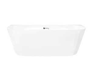 Wanna przyścienna wolnostojąca Corsan E029 Mono 160 cm z wykończeniem chrom