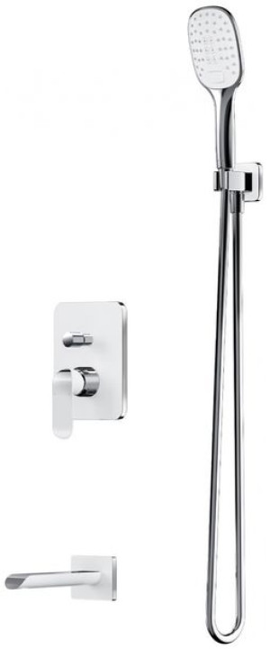 System wannowy podtynkowy Omnires SACRAMENTO SYSSCW01XCRB chrom/biały