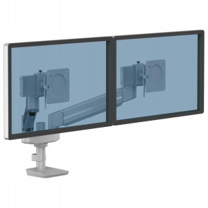 Uchwyt biurkowy na 2 monitory LCD TALLO srebrny