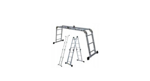 Aluminiowa Drabina Składana Z Podestem Drabiny