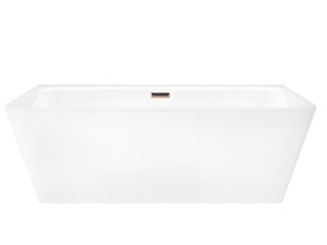 Wanna przyścienna szeroka Corsan E019 Iseo 170 cm z wykończeniem róż. złoto