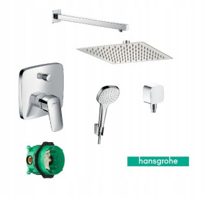 HANSGROHE Logis Zestaw podtynkowy z deszczownicą