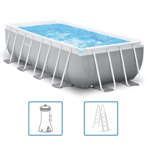 Intex Basen ogrodowy, zestaw Prism Frame, prostoką