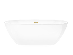 Wanna wolnostojąca Corsan E041 Olvena 170 cm z wykończeniem złotym