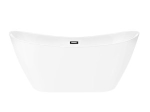 Wanna wolnostojąca Corsan E043 Nauti 160 cm z wykończeniem czarnym