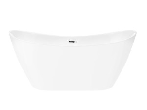 Wanna wolnostojąca Corsan E043 Nauti 160 cm z wykończeniem chrom