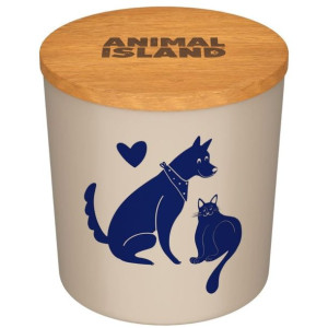 Animal Island Świeca Neutralizująca Zapachy Aromat Vanilla Carmel Beżowa