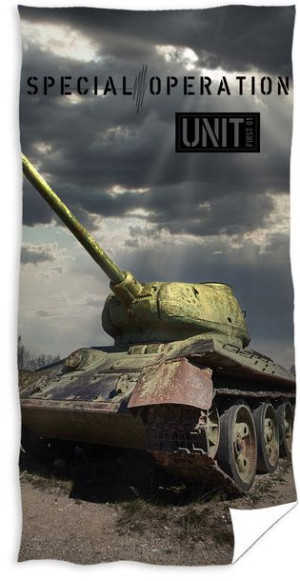 Ręcznik kąpielowy 100% bawełna 140x70 CZOŁG TANK
