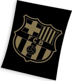 Duży KOC polar 130x160cm FC Barcelona