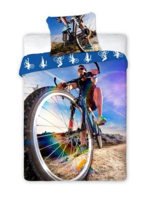 Pościel bawełna 140x200cm Rower MTB