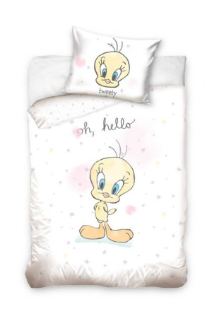Pościel dziecięca 100% bawełna 90x120 Ptaszek Tweety
